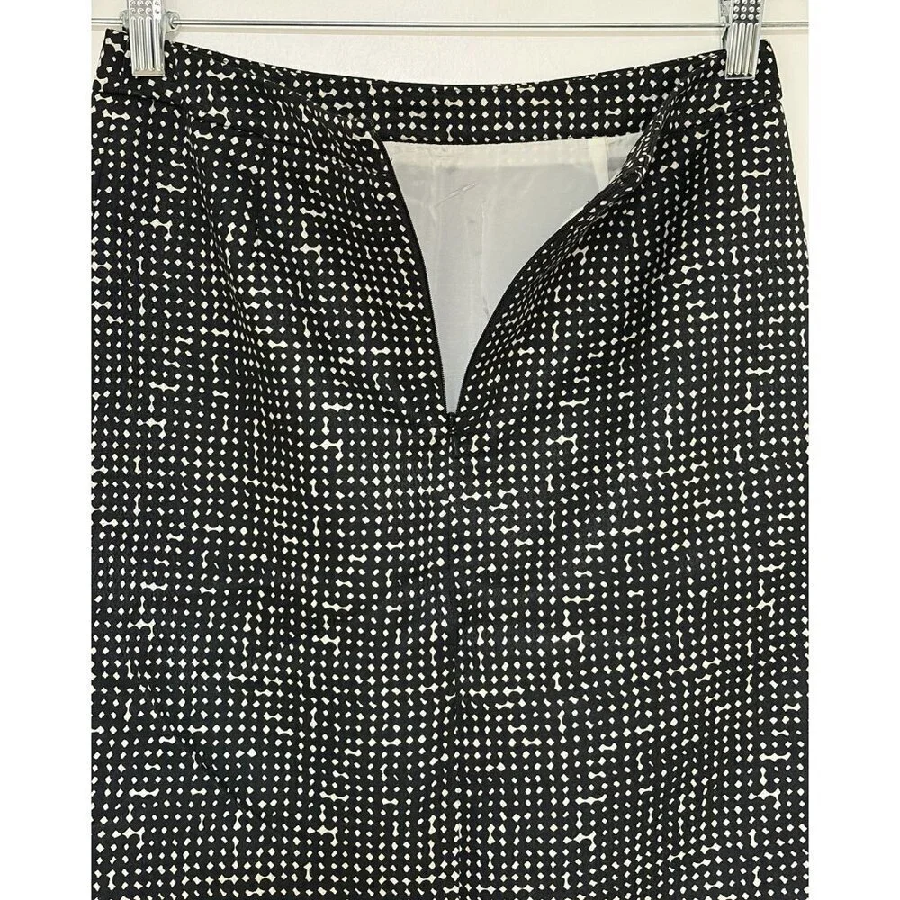 Tory Burch Black/Beige Women’s Wool/Silk Blend Short Length Skirt Size 4